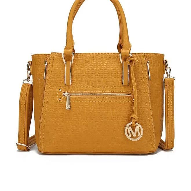 Women MKF Collection Cairo M Signature Satchel Handbag by Mia K