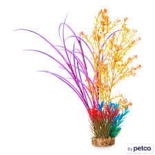 Imagitarium Tropical Fiesta Rainbow Plastic Aquarium Plant | Petco