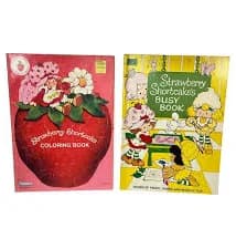 Vtg Strawberry Shortcake Busy Book Coloring Activity Pencil Games Make It Fun