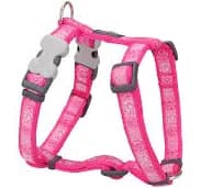 Dog Harness Paw Impressions Hot Pink Medium