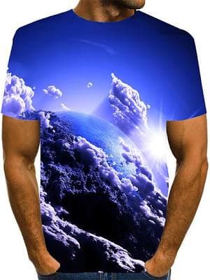 Men's 3D Print Short Sleeve T-Shirt