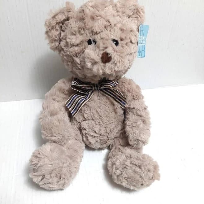 Burton & Burton Sitting Bear Corduroy Nose 10-Inch Height Beige