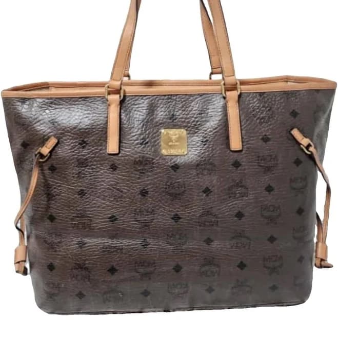Mcm Monogram Tote Bag with Shoulder Strap