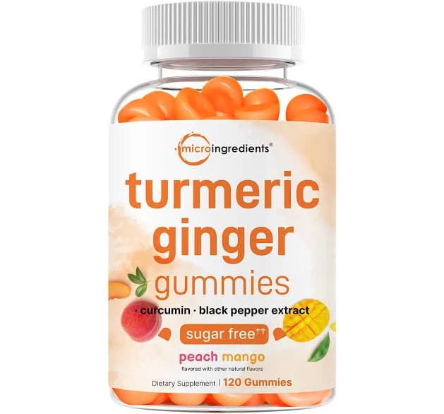 Micro Ingredients Turmeric Ginger Gummies 120 Count