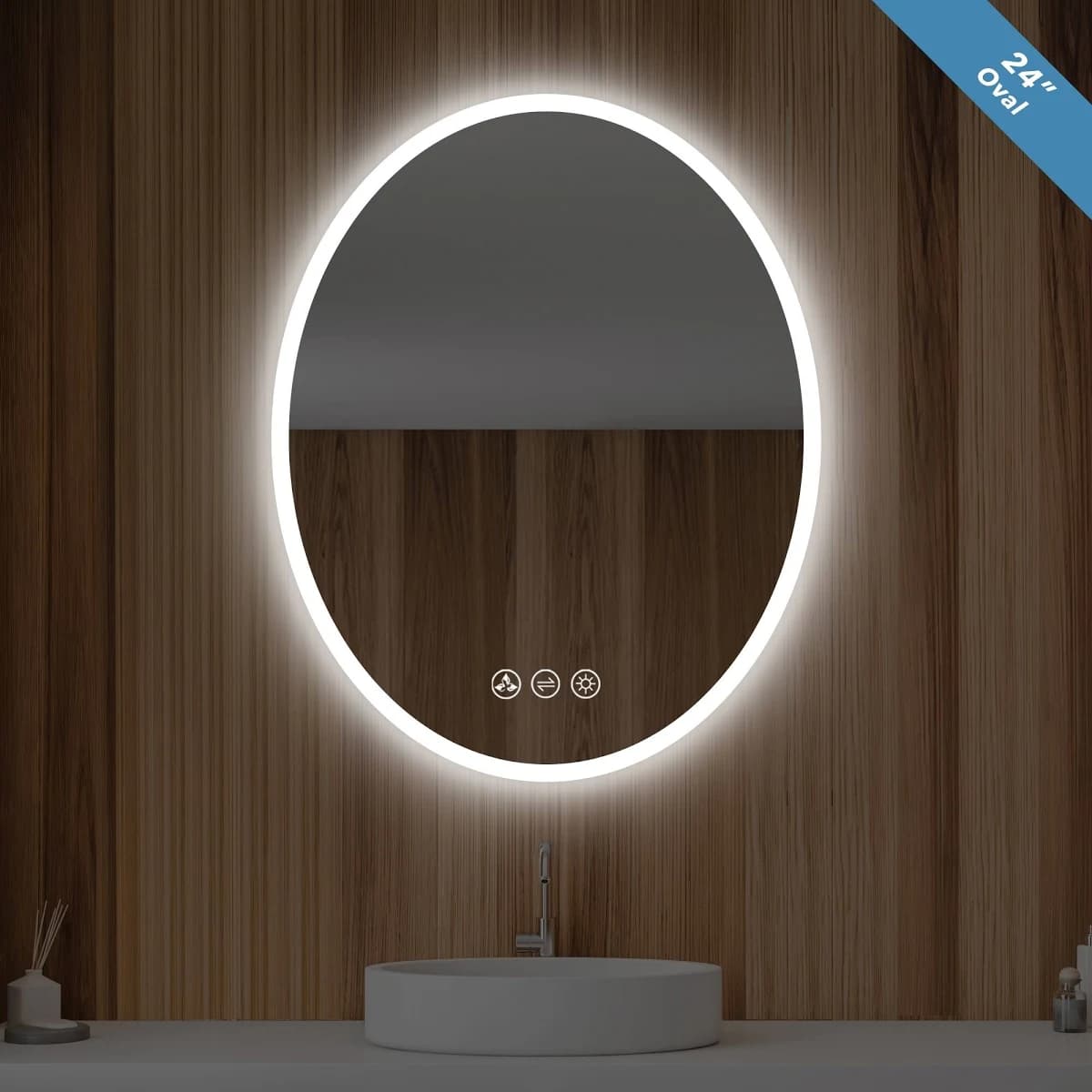 Blossom Oval LED Mirror
