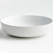 crate & barrel Wren Matte Low Bowl
