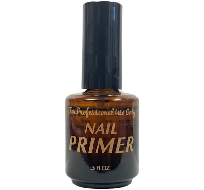 Empty Nail Primer Amber Bottle - 0.5 Fl oz - Includes Cap & Brush