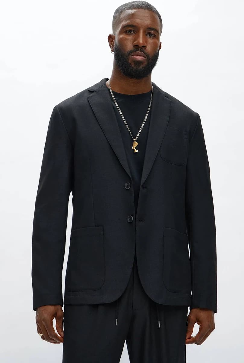 Fashion Nova Men's Slim Modern Lightweight Everyday Jacket