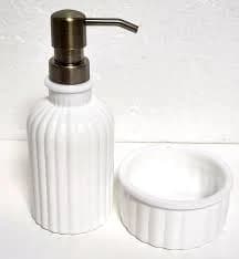 Hearth & Hand with Magnolia Fluted Milk Glass Soap Pump