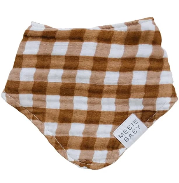 Mebie Baby Gingham Muslin Bib