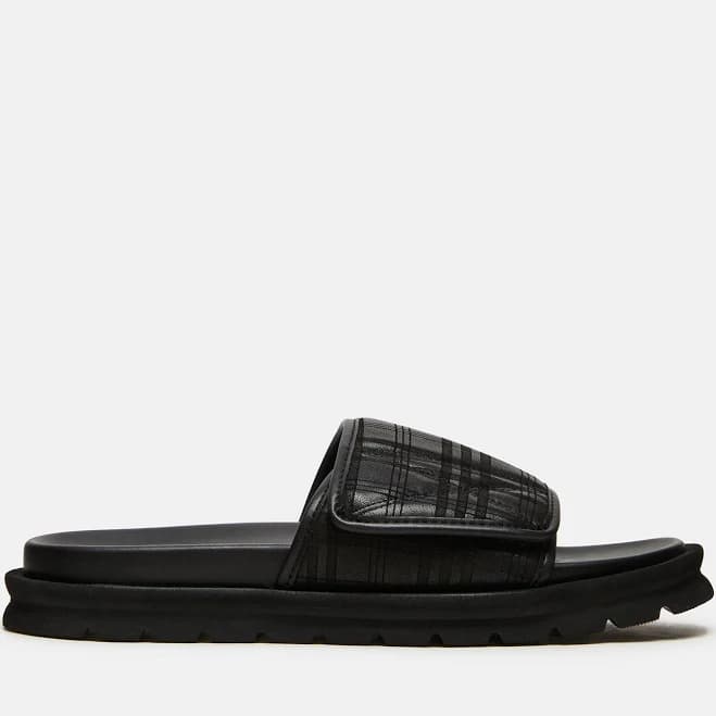 Steve Madden Men's Reese Leather Slide Sandals