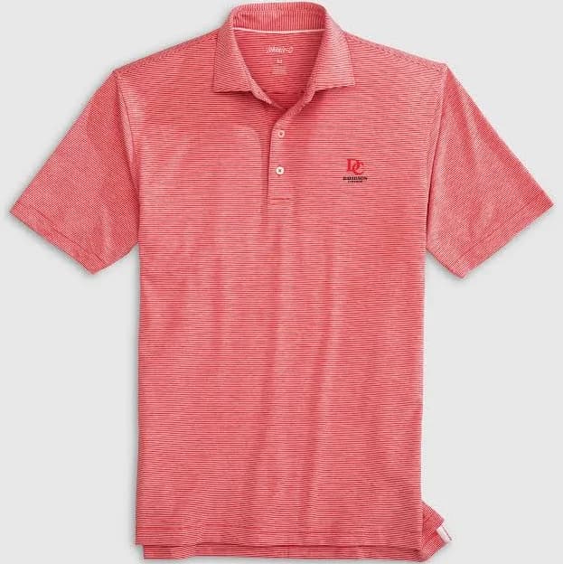 Johnnie-O Men's Lyndonn Striped Jersey Performance Polo Shirt