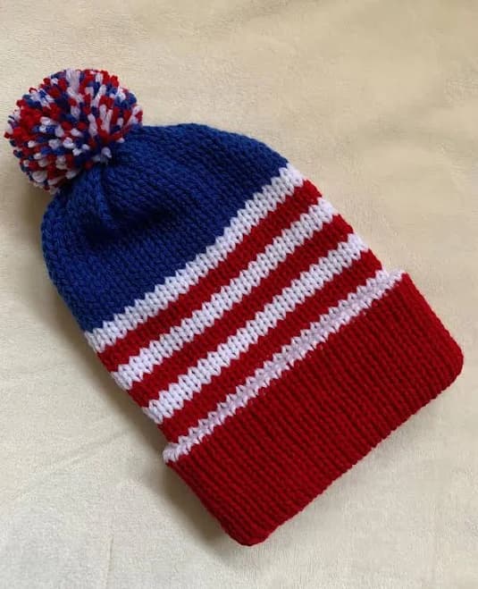 Knitted Double Layer Beanie