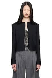 Black Zip jacket by The Attico on Sale