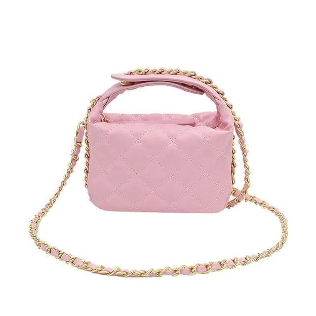 Lendrick Chain Strap Quilted Crossbody Bag pink/quilted One Size