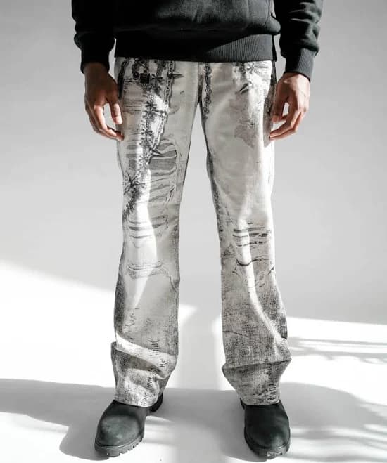 Preme Dominion Links Printed Chain Graphic Denim Jean