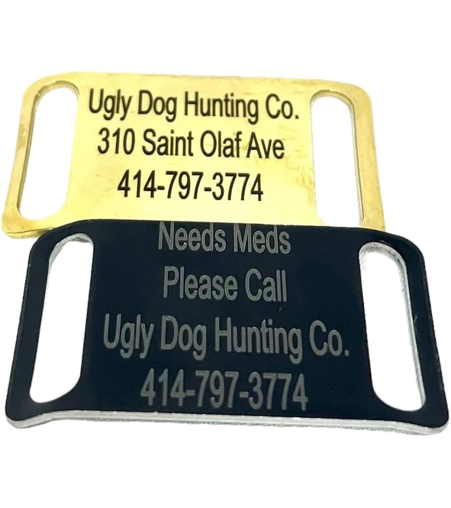 Custom Slide-On Dog Collar Nameplate