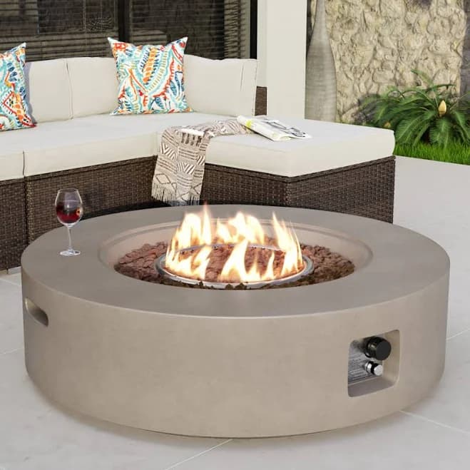 Wade Logan Borgia Propane Fire Pit Table