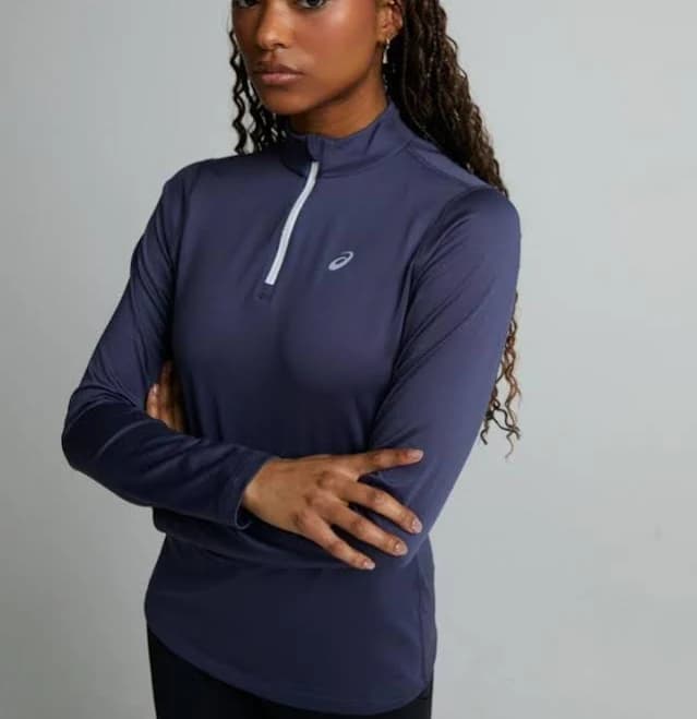 Asics Women's Long-Sleeve Zip T-Shirt