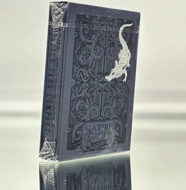 Black Gatorbacks Playing Cards by David Blaine