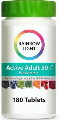 Rainbow Light Active Adult 50+ Multivitamin 180 Tablets