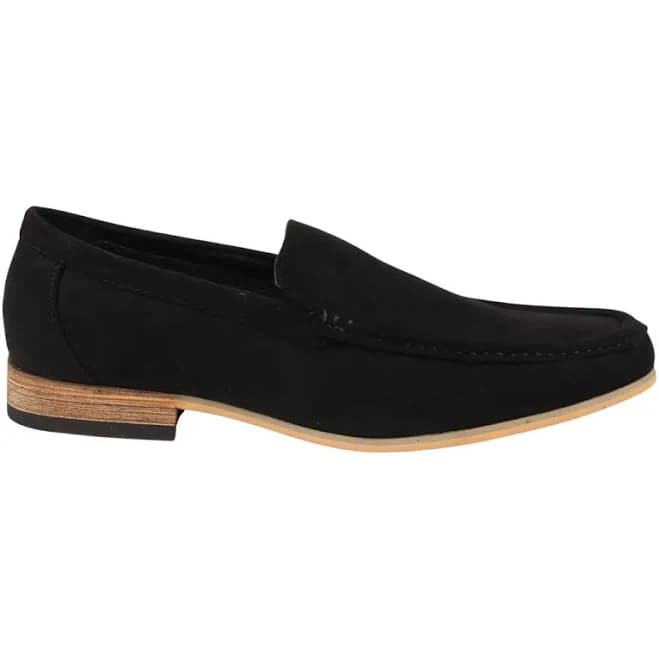 Suede Loafers for Men Slip-On Casual Dress Shoes Lightweight Walking Moccasins with Comfort Sole for Office Work Daily Travel Shoes