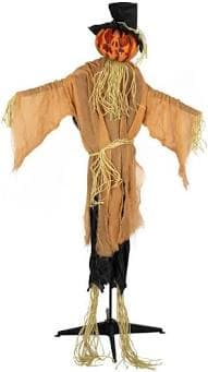 Animated Jack-O'-Lantern Scarecrow Halloween Decoration