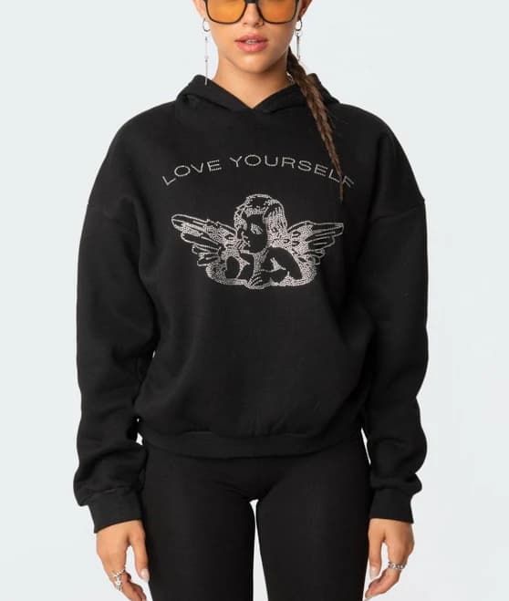 Angie Rhinstone Hoodie