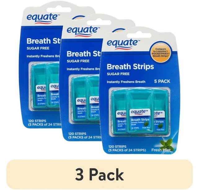 DG Health Fresh Mint Breath Strips 3pk 24ct