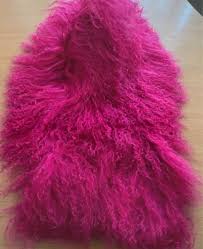 Luxury Passigatti Italy Mongolian Lamb Fur Scarf Collar Bright Pink Cyclamen New - Etsy