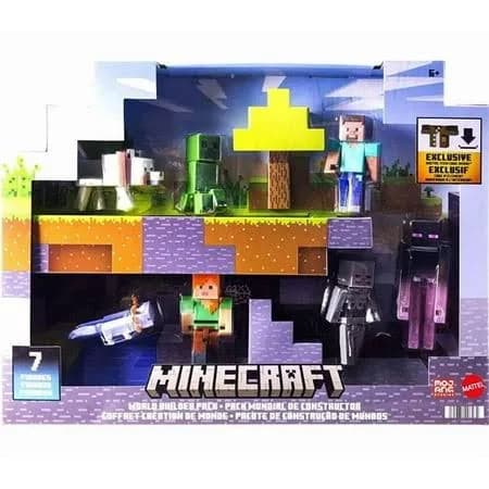 Minecraft World Builder Pack Exclusive Action Figure 7-Pack