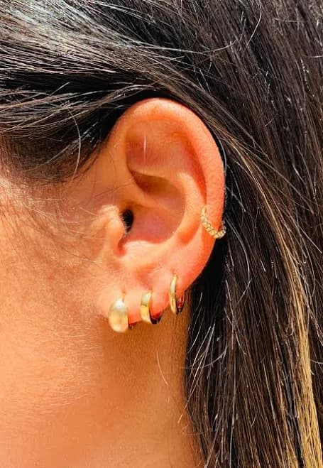 Dainty Gold Filled Diamond Ear Cuff
