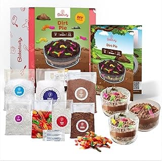 BAKETIVITY Dirt Pie Kids Baking Kit | Delicious Chocolate Cake Kids Baking Set for Girls & Boys | Baking Set for Kids with Pre-Measured Ingredients | Perfect Family Gifts for Cooking Lovers Ages 6-12