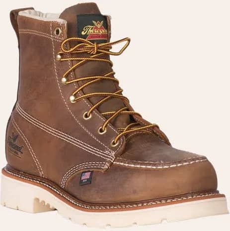 American Heritage Men's 6" Steel Toe Moc Toe Work Boot