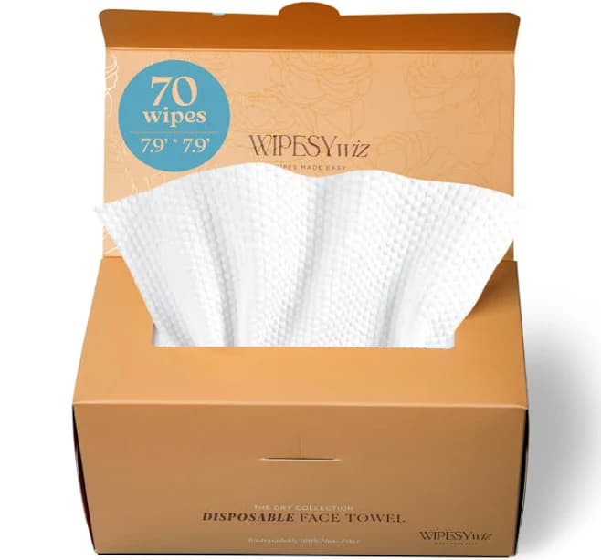 WIPESYwiz Disposable Face Towels