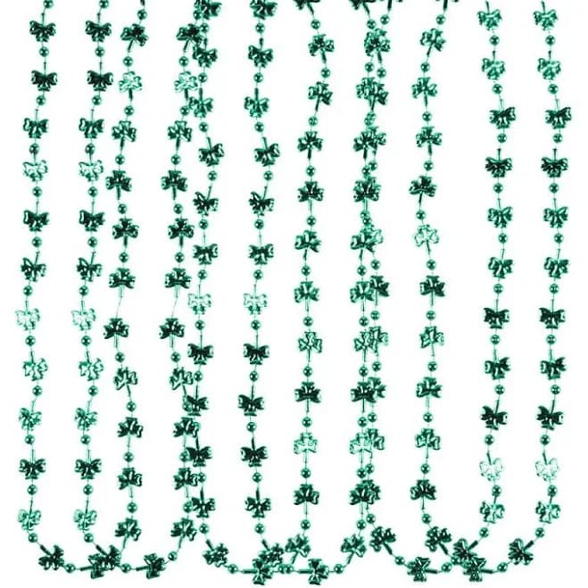12-Piece Mini Shamrock Bead Necklaces