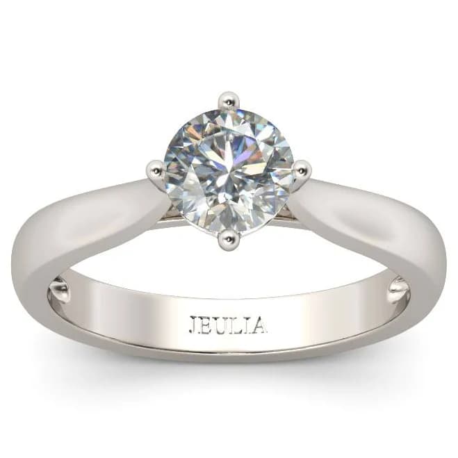 Jeulia 1.9 ct Round Cut Solitaire Engagement Ring in 925 Sterling Silver
