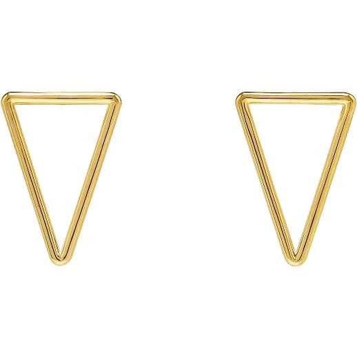 Triangulate Open Triangle Earrings