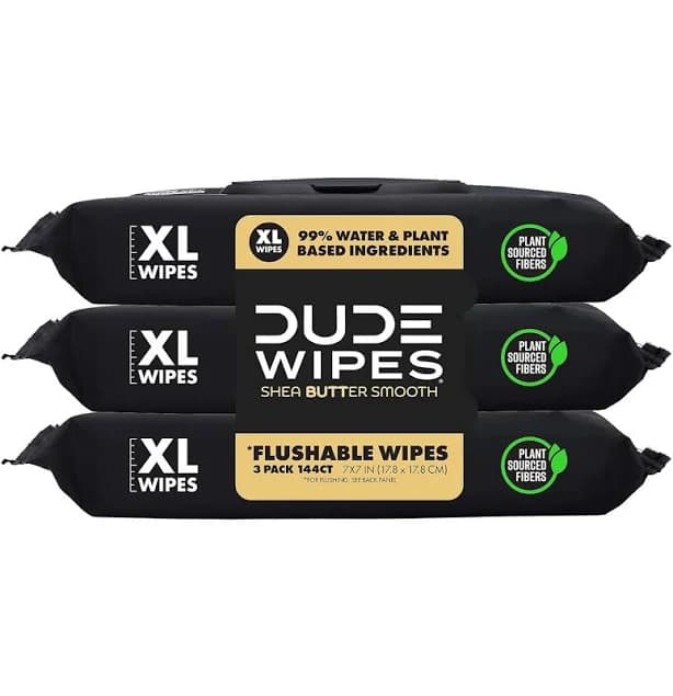 Dude Wipes Flushable Wipes 3 Pack 144 Wipes Shea Butter Smooth
