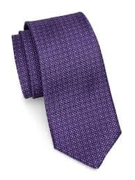Saks Fifth Avenue COLLECTION Floral Diamond Silk Tie | Saks Fifth Avenue