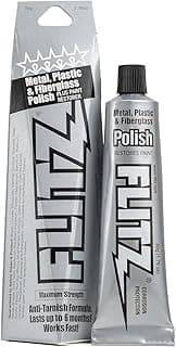 Flitz Metal Polish Paste - 1.76oz USA-Made Polish for Solid Chrome, Stainless Steel, & Aluminum - Non-Abrasive for Light Oxidation - Requires Manual Buffing - Not for Plated/Coated Surfaces (1 Pack)