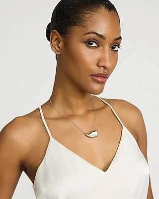 Express Women's Drop Pendant Silver Necklace