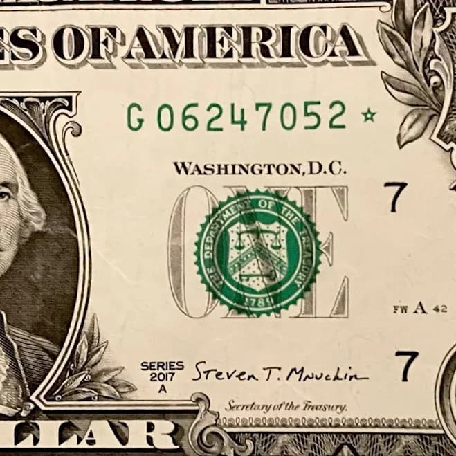 Rare 2017A $1 *STAR* Note Bill ️ - Vintage & collectibles