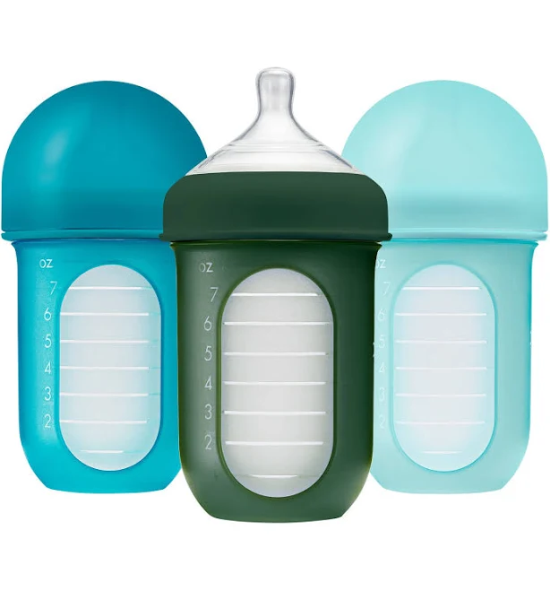 Boon Nursh Silicone Pouch Bottle 8oz 3Pk