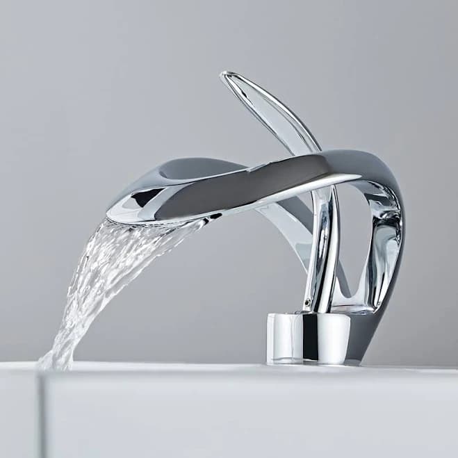 Homary Waterfall Bathroom Sink Faucet