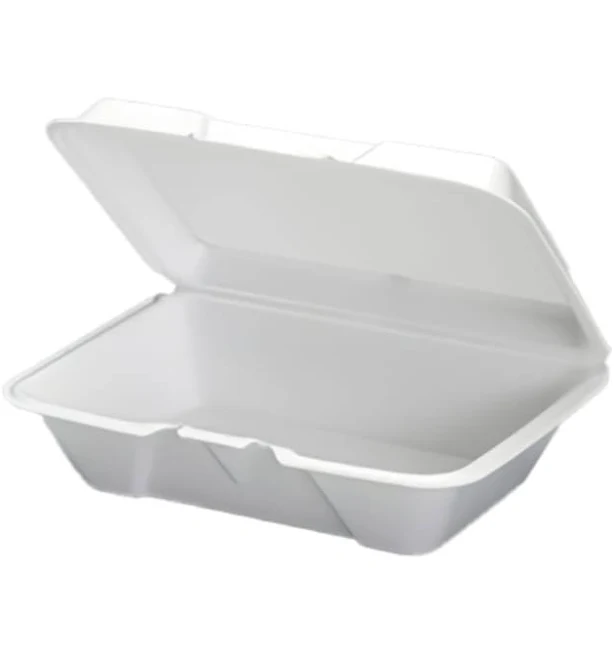 Genpak Hinged-Lid Foam Carryout Containers