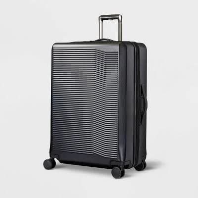 Open Story Signature Hardside Large Checked Spinner Suitcase
