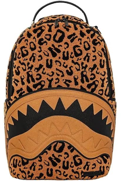Sprayground Cheetah Chenille DLXSF Backpack