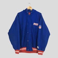NFL × Vintage Vintage new york giants jacket 80s jersey chalk line coat | Grailed