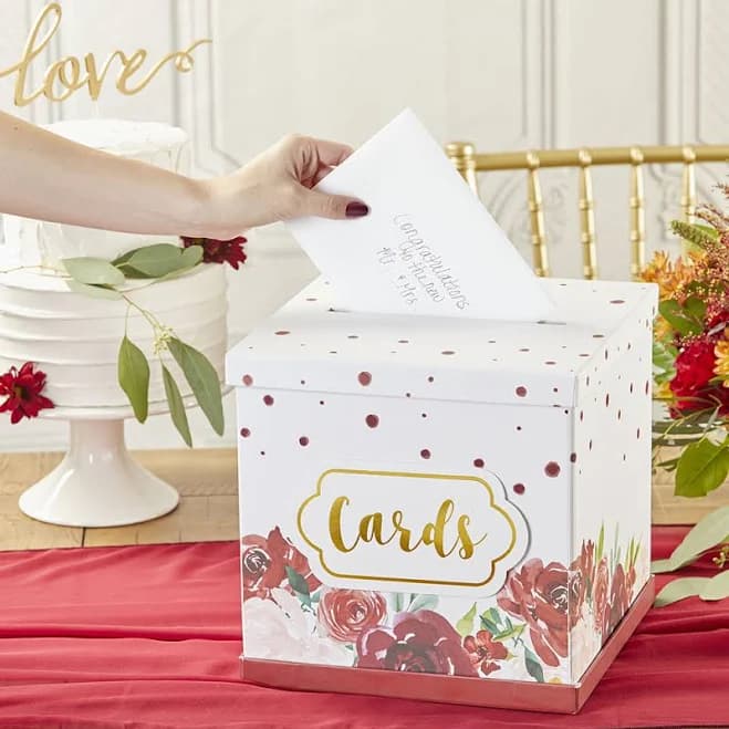 Kate Aspen Floral Collapsible Card Box